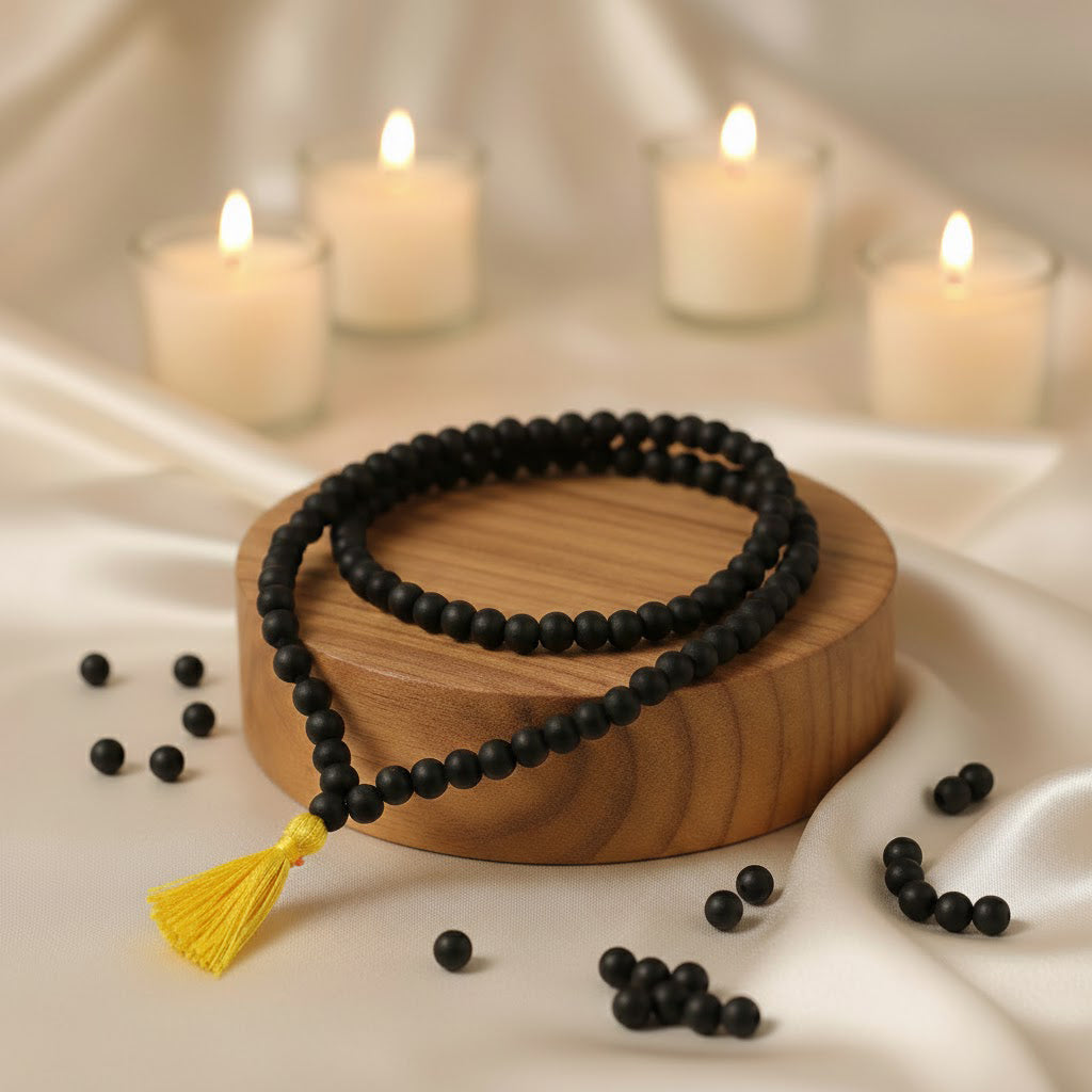 Govt. Certified 100% Original Karungali Mala – Sacred Ebony Wood 108+1 Prayer Beads for Japa, Meditation & Protection. Govt. Certified 100% Original Karungali Mala – Sacred Ebony Wood 108+1 Prayer Beads for Japa, Meditation & Protection. India’s Premium Jap Mala Store - www.satvikstore.in