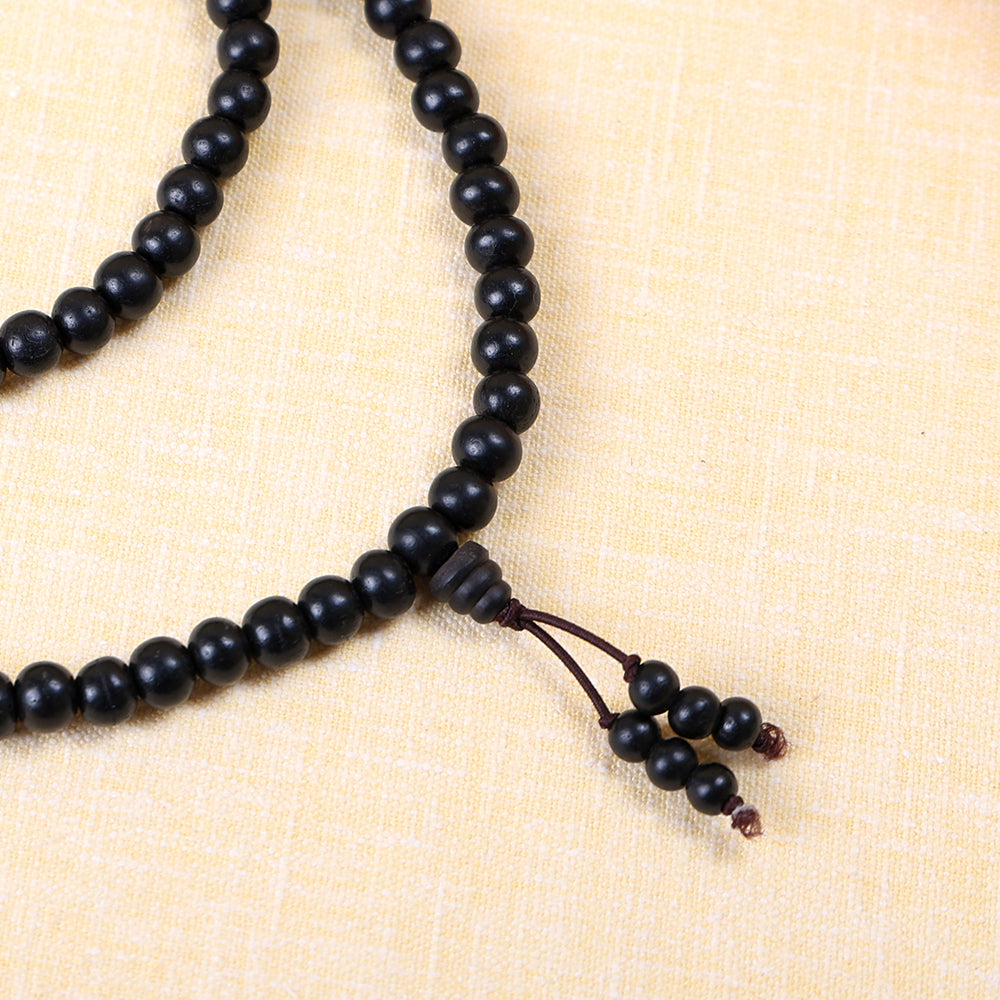 Karungali Mala 12mm with Sumeru Bead Energy Shield Govt Certified