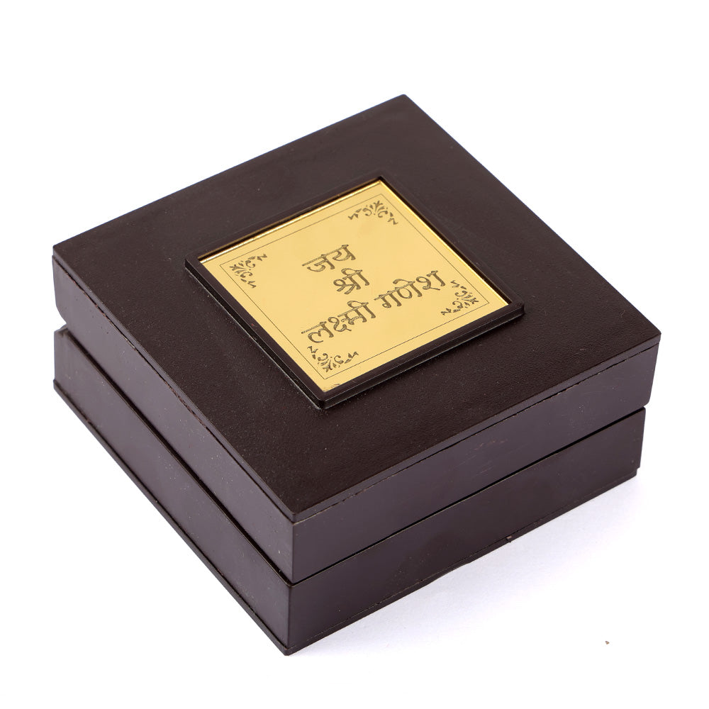 Shree Lakshmi Ganesh Charan Paduka Box - Small