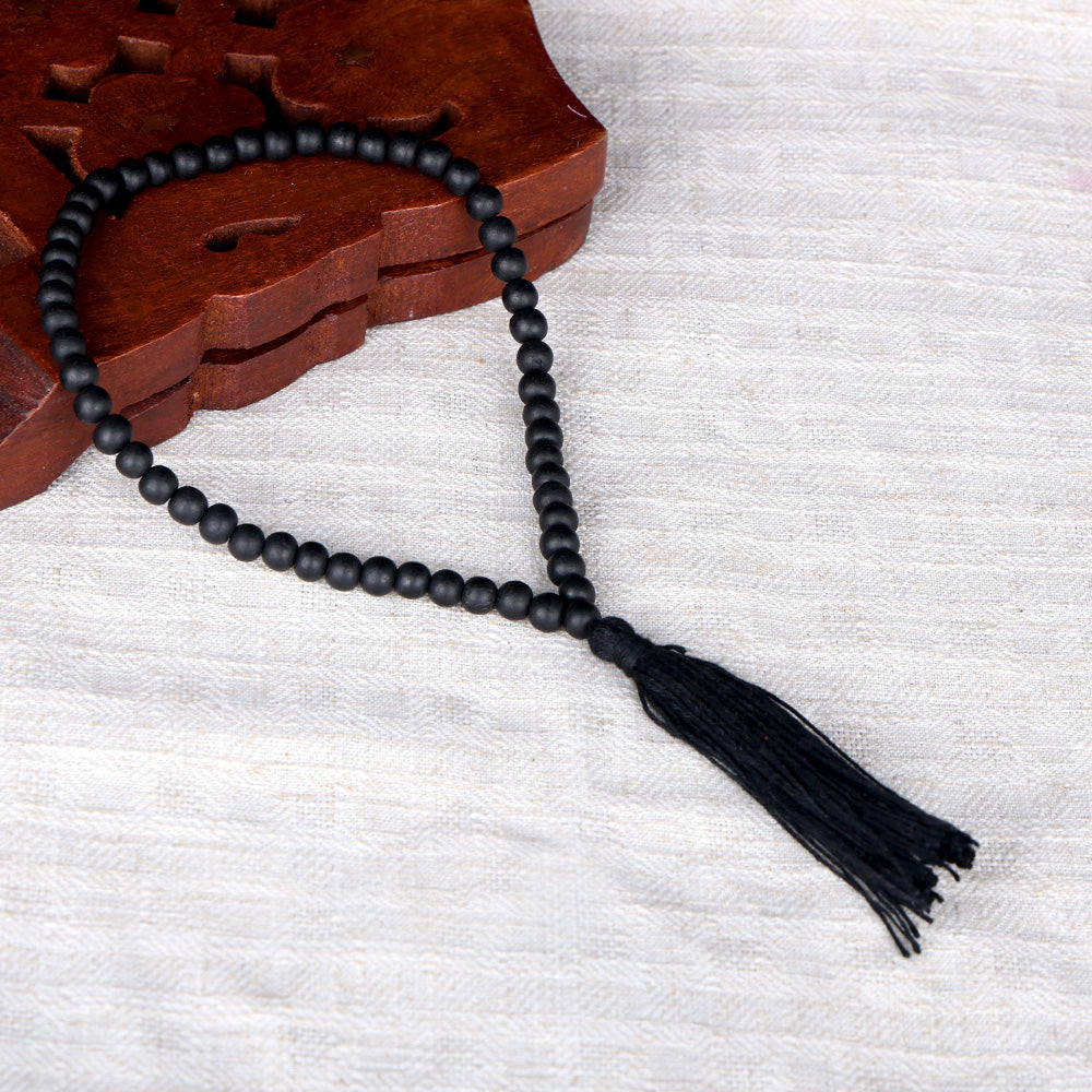 7 MM Govt. Certified Karungali Jap Mala 54+1 Beads