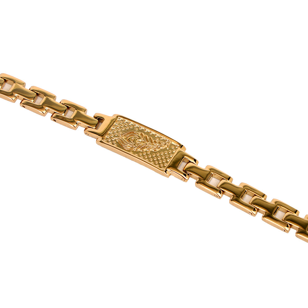 Feather Bracelet Gold Plated Premium IGP Coating