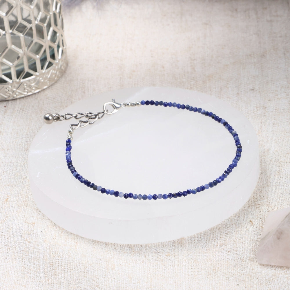 Lapis Lazuli Anklet Stylish Spiritual Wear