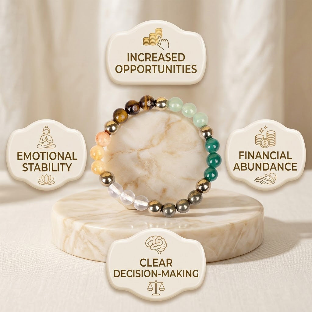 7 Horses Pyrite Frame & Dhanyog Bracelet Combo