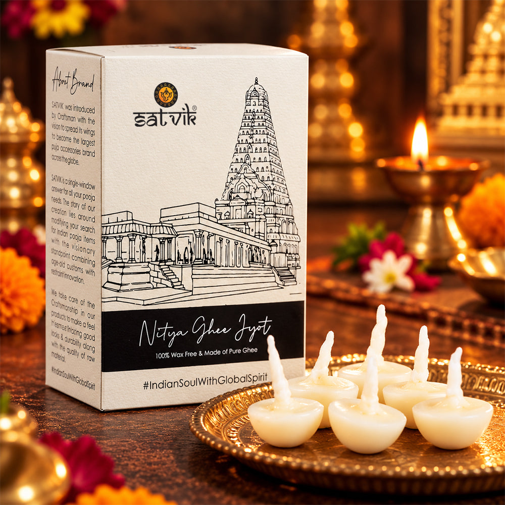 50 Pc Pure Desi Ghee Diya Wicks (Wax Free)
