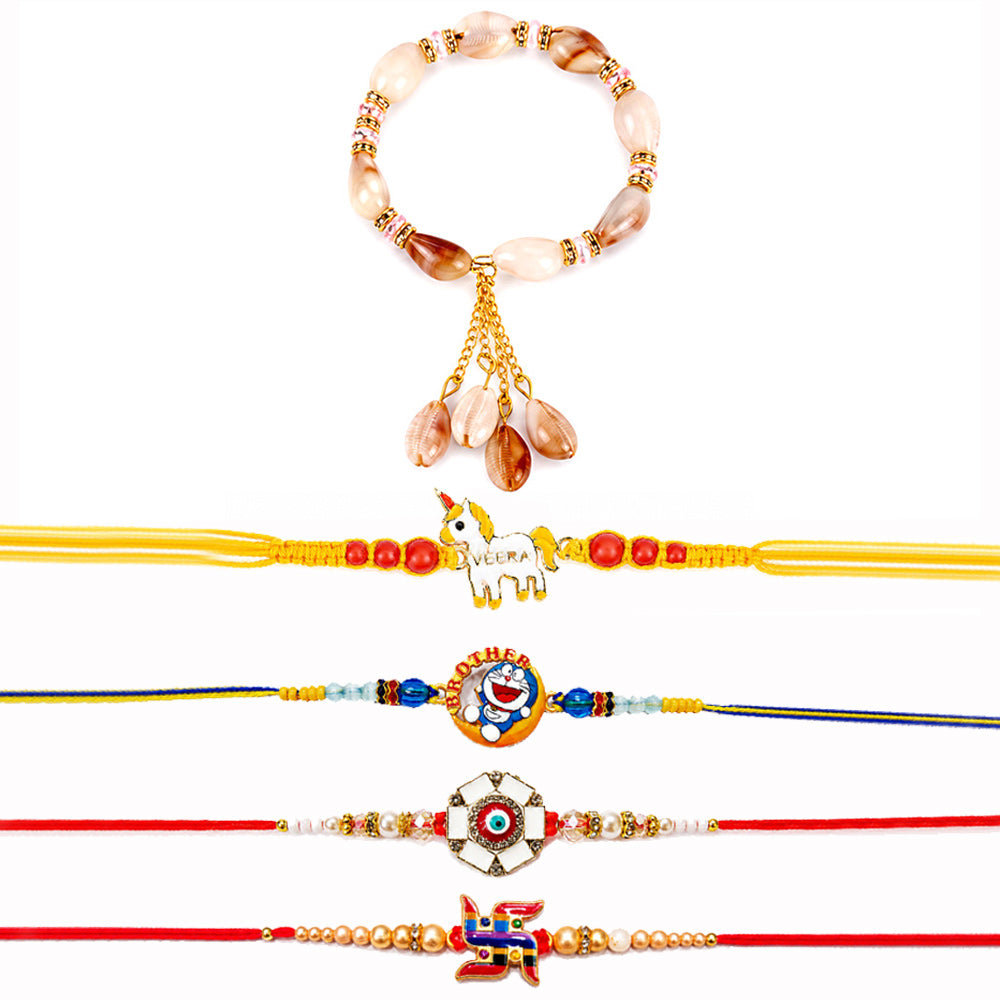 Design Family Rakhi Set (Set of 5)