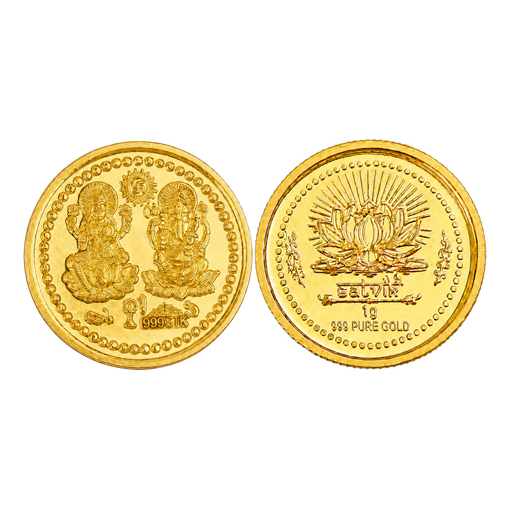 24K/999 Purity Gold Coin Pure and Authentic | Indiaβs Largest Pooja Accessories Brand β www.satvikstore.in