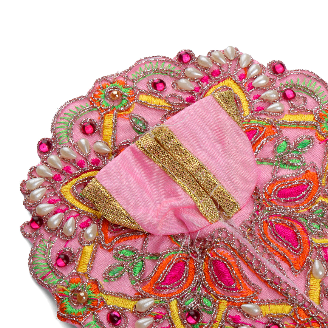 Size 2 Colour Stones Embroidered Laddu Gopal Dress