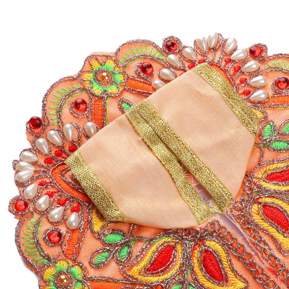 Size 2 Colour Stones Embroidered Laddu Gopal Dress