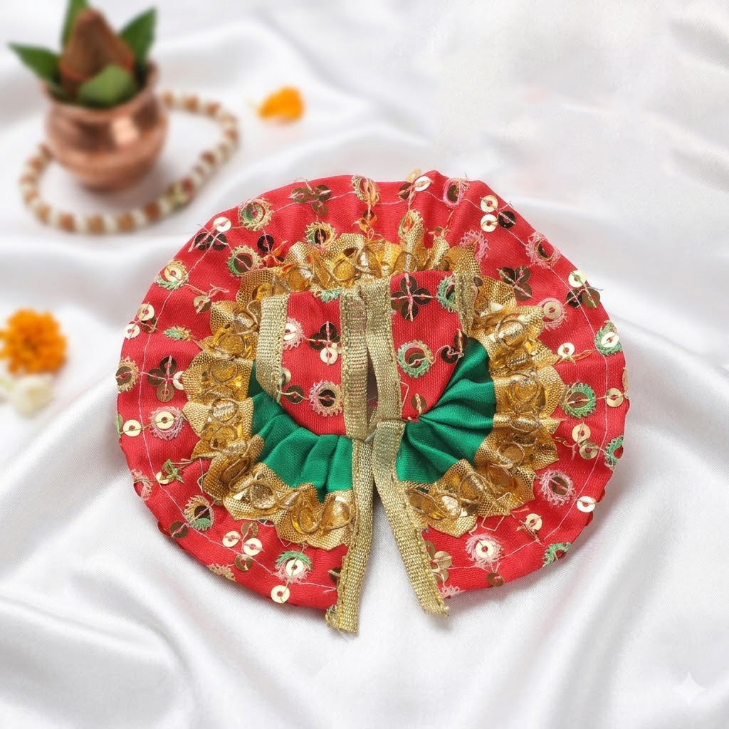 Size 1 Designer Dual-Tone Laddu Gopal Dress