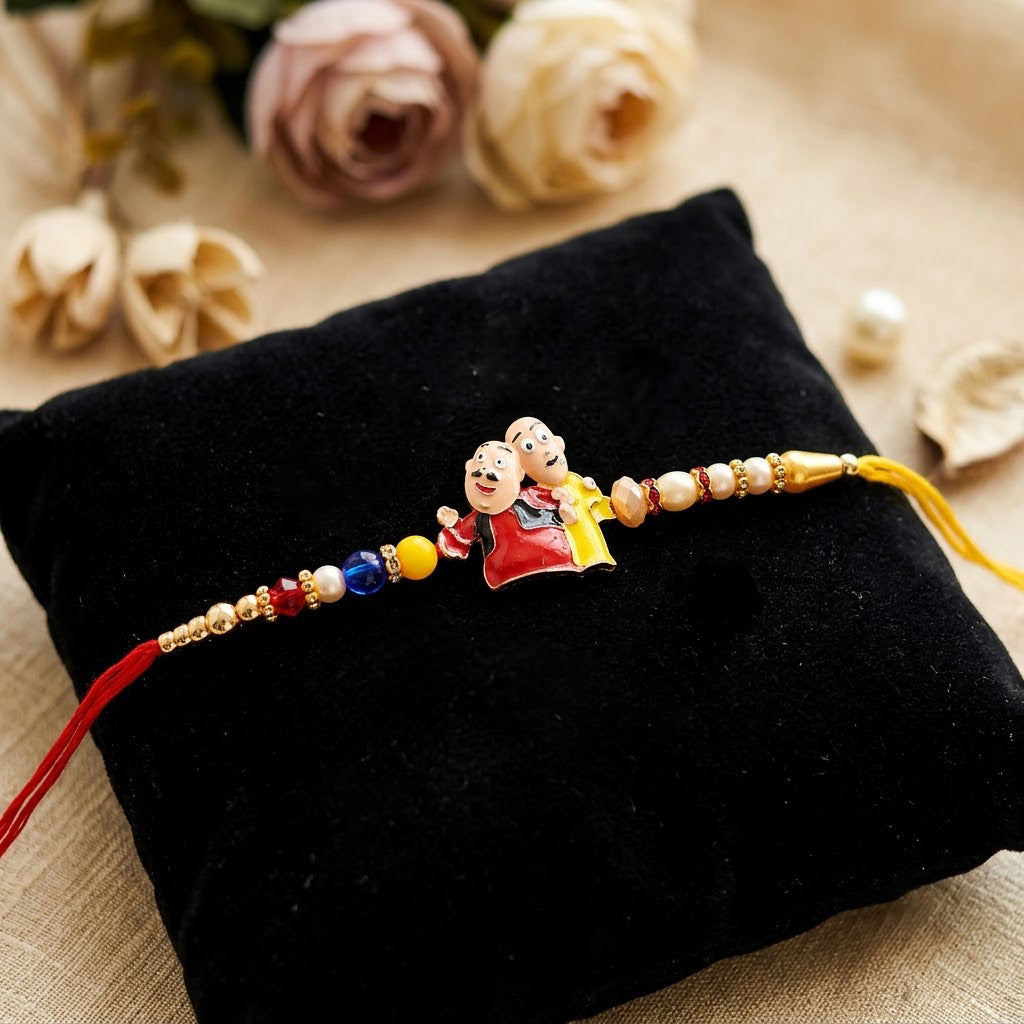 Fun Motu Patlu Cartoon Character Kids Rakhi