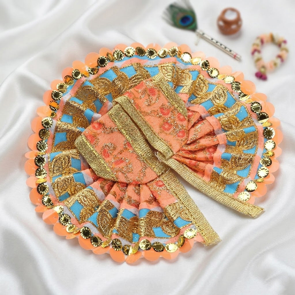 Gold Sequin Border Laddu Gopal Dress | India’s Largest Pooja Accessories Brand – www.satvikstore.in