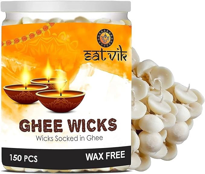 Pure Ghee Diya Wicks (Wax Free)