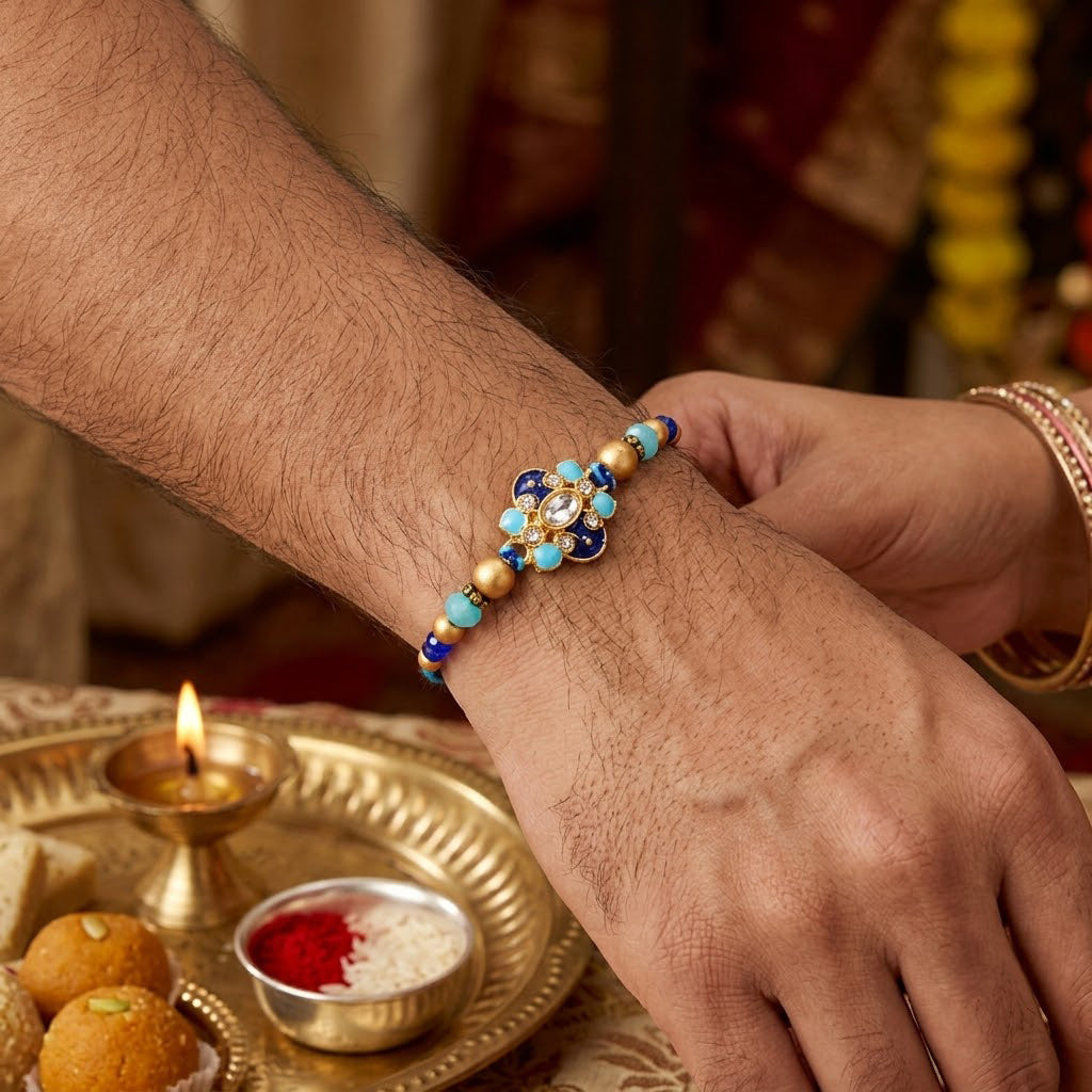 Exquisite Family Rakhi Combo (Set of 5)