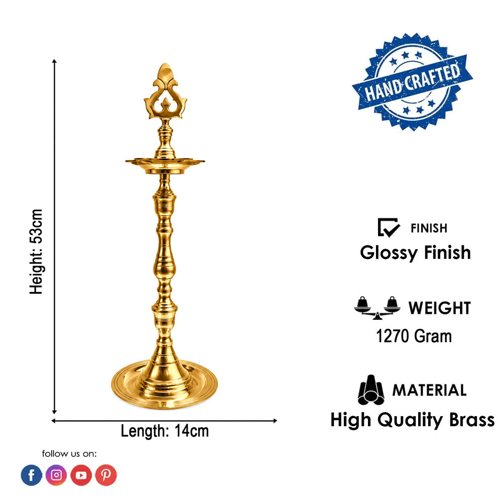 21 INCH Brass Kerala Chandarbalyam Samai Diya