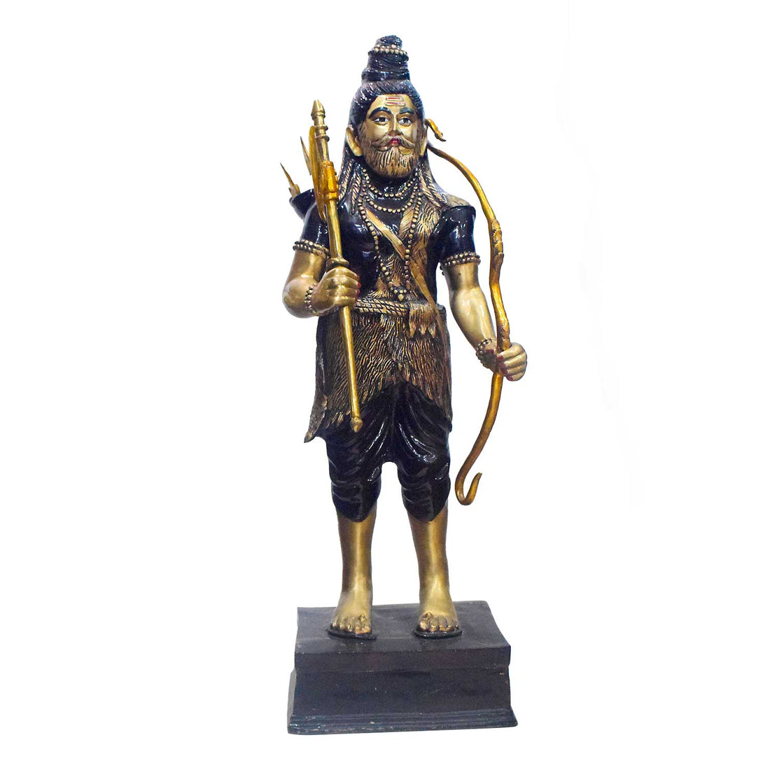 48 Inch Large Brass Lord Parashurama Statue with Bow & Axe – Exclusive Collector’s Piece, Symbolizing Divine Power, Courage, and Justice for Temple or Grand Decor. India's Largest Puja Accessories Brand - Satvik No. 1 Brass Idol Collection