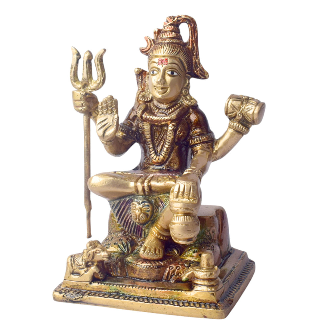 6 Inch Premium Brass Shiv Idol