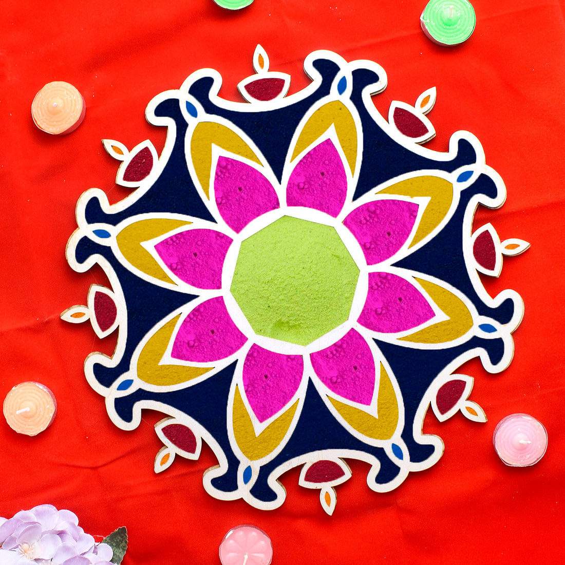 Intricate Impressions: 1 PCS Reusable MDF Wooden Mat Stencils
