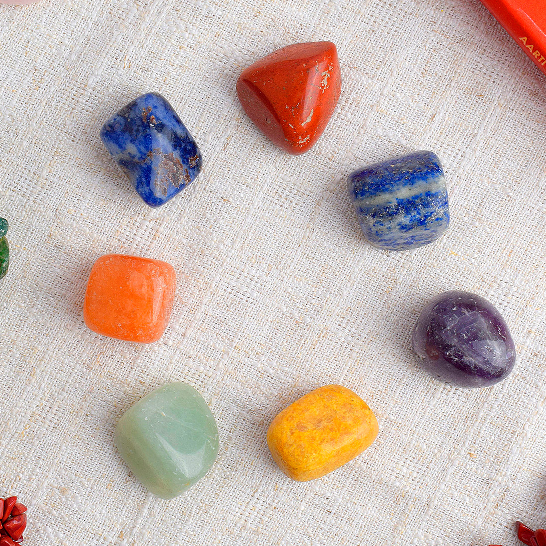 7 Chakra Tumble Stone Kit for Healing, Balance & Meditation