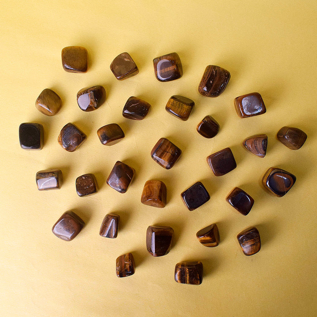Natural Tiger Eye Tumble Stone for Reiki Healing & Protection