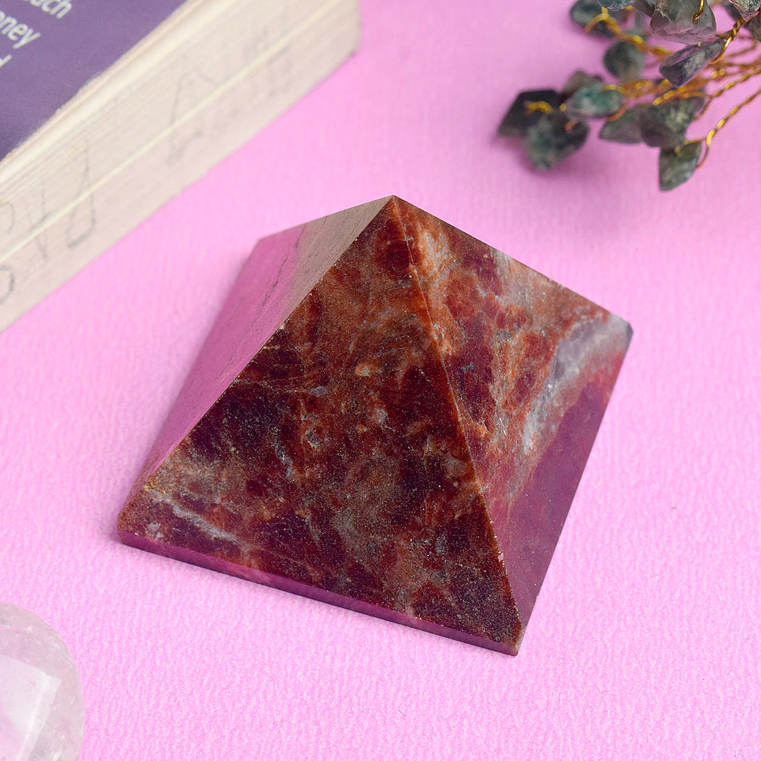Red Jasper Pyramid Reiki Healing and Crystal Healing Stone
