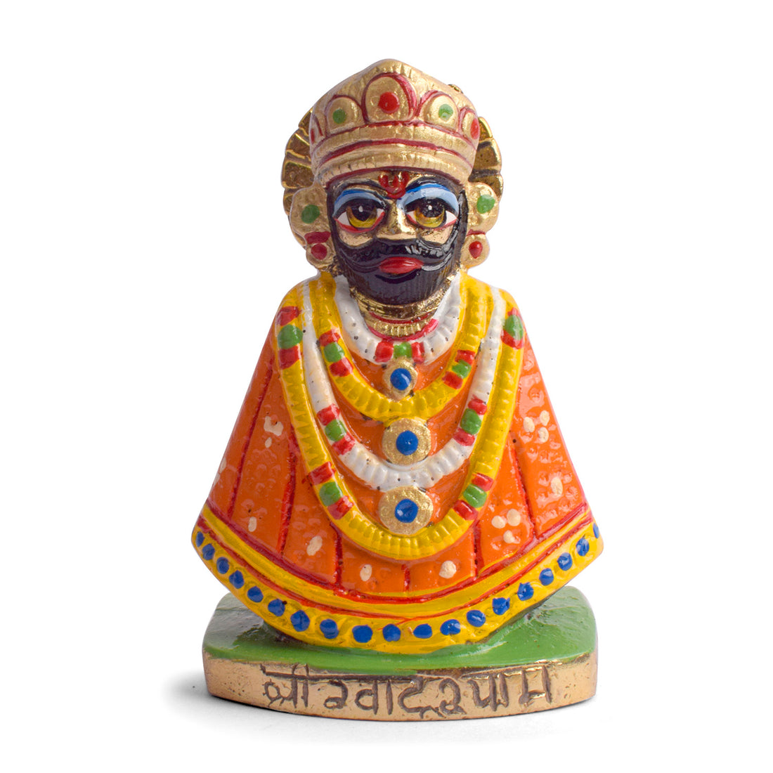 3.1 Inch Handcrafted Brass Khatu Shyam Ji Idol