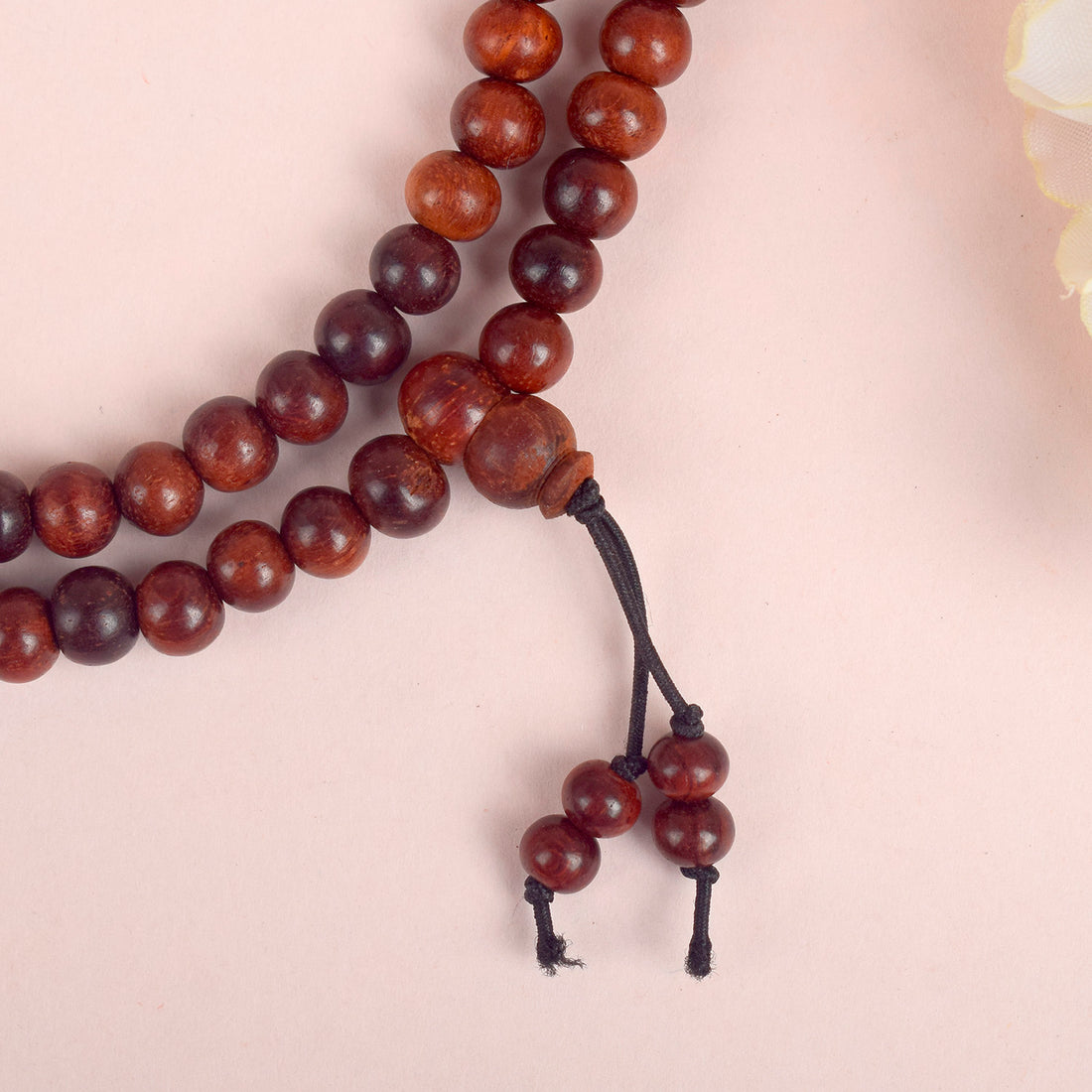 Certified 6mm 100% Original Authentic Pure Red Sandalwood Jap Mala (Andhra Pradesh)