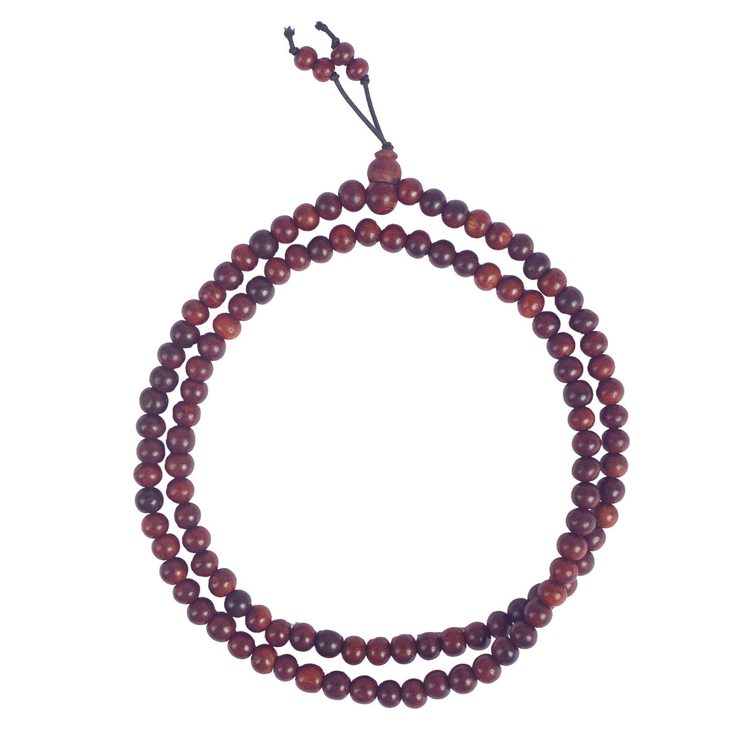 5mm Pure Red Sandalwood Jap Mala – Certified Authentic (Andhra Pradesh) Spiritual Use