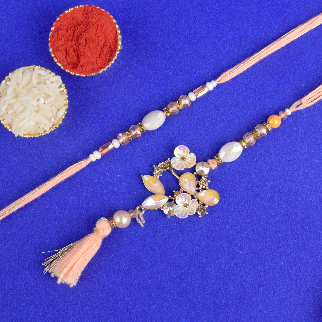 Designer Couple Rakhi Collection