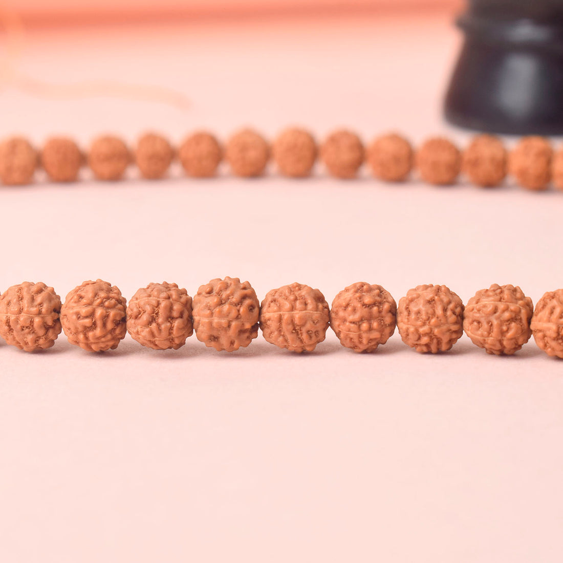 5 Mukhi Pathariya Rudraksh Mala 5mm Certified