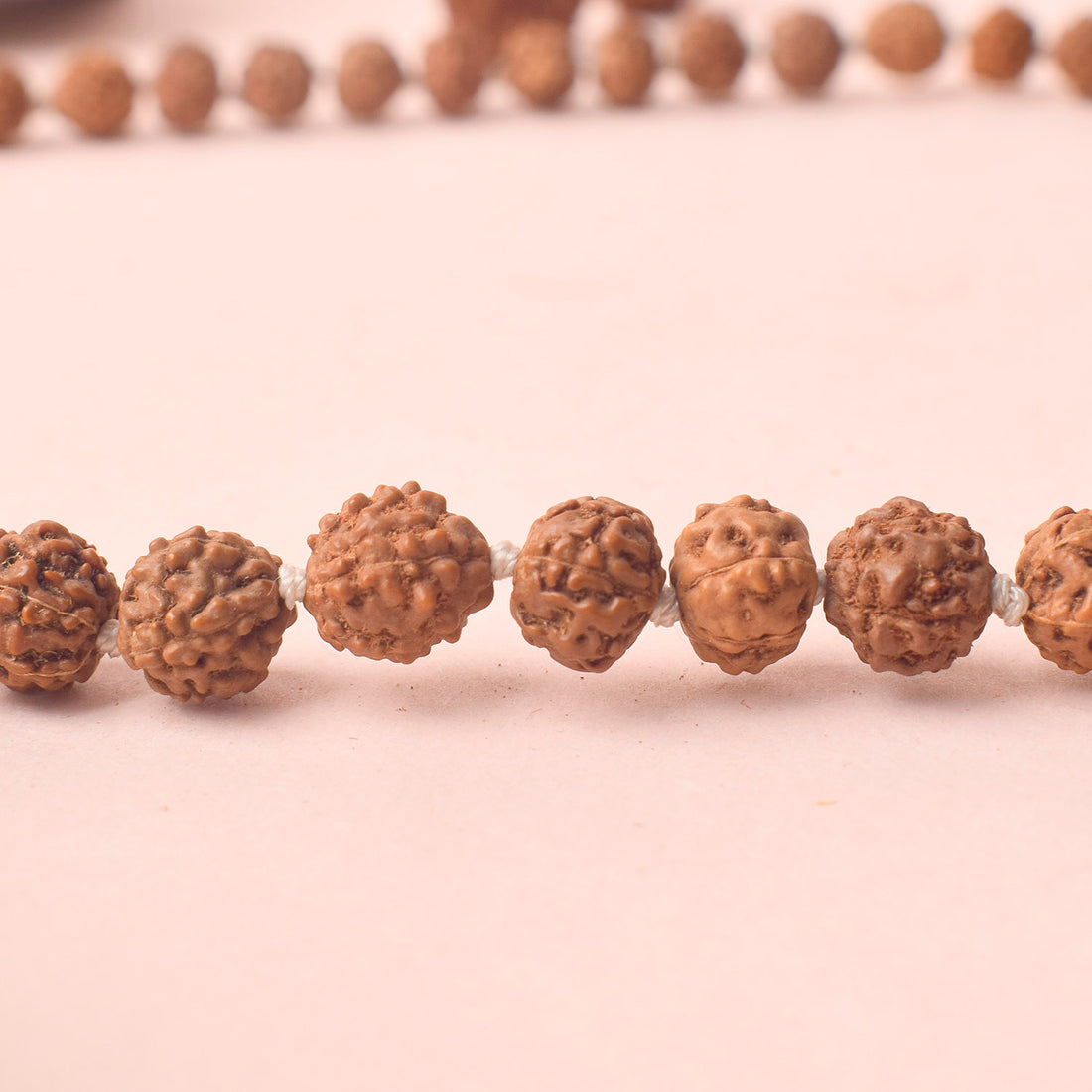 5 Mukhi Pahtariya Rudraksha Mala 7-8mm