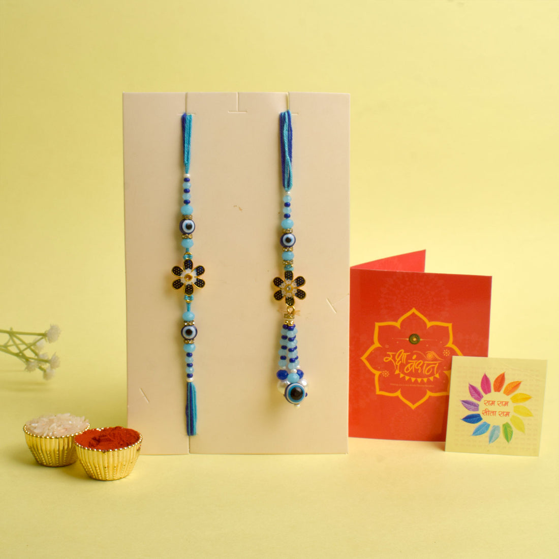 Traditional Couple Rakhi Duo