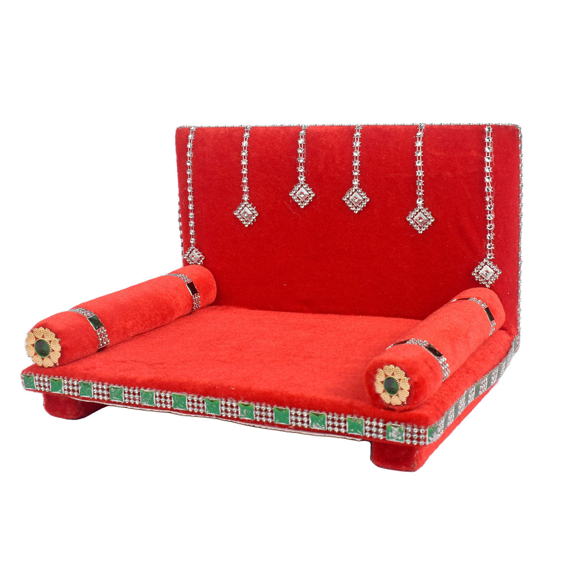 Velvet Radiance: Laddu Gopal's Glorious Singhasan
