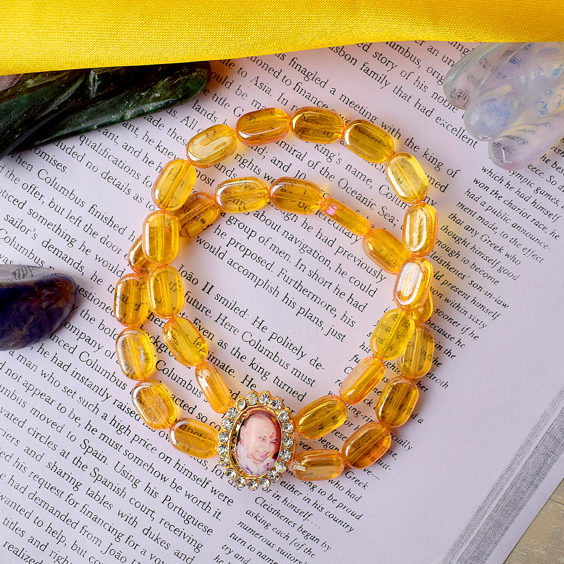 Royal Orange Chip Guru Ji Bracelets