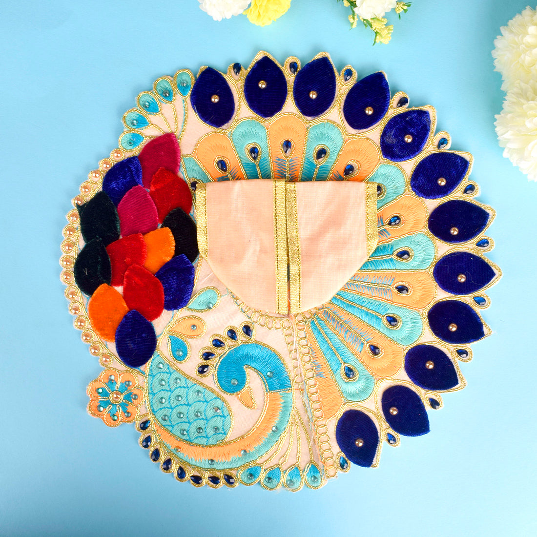 Attractive Peacock Design Dresses for Laddu Gopal | Sizes 0 to 6