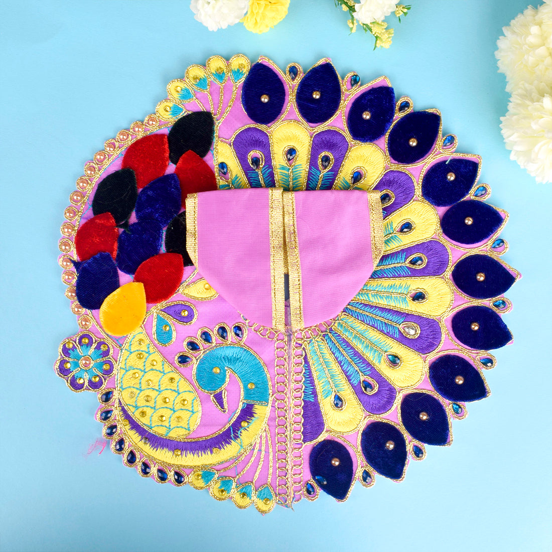 Attractive Peacock Design Dresses for Laddu Gopal | Sizes 0 to 6