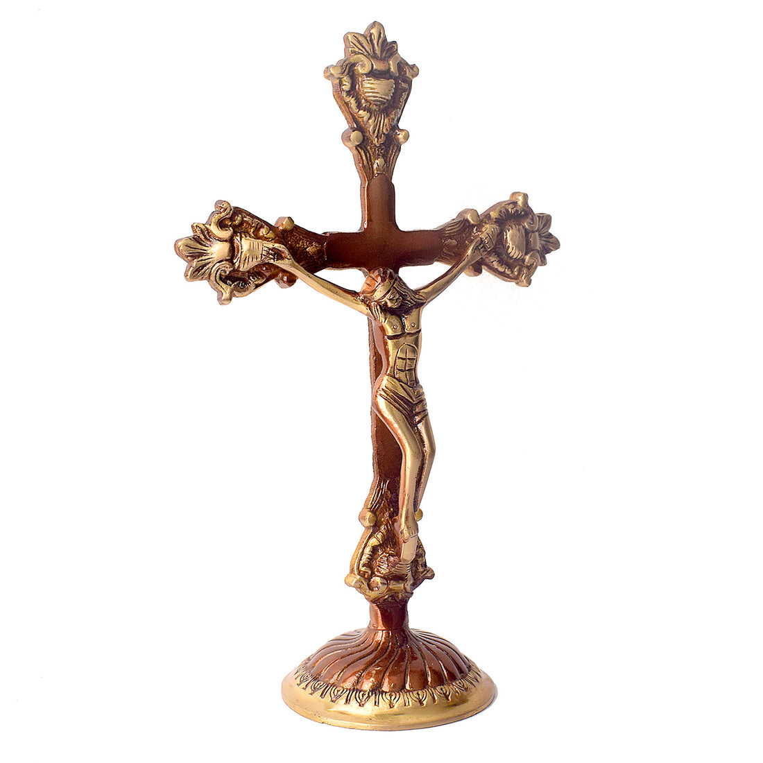 Handcrafted Brass Designer Crucifix of Jesus