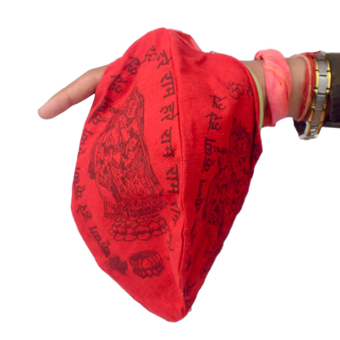 100% Cotton Hare Ram Hare Krishna Printed Jap Mala Jholi Bag (Assorted)