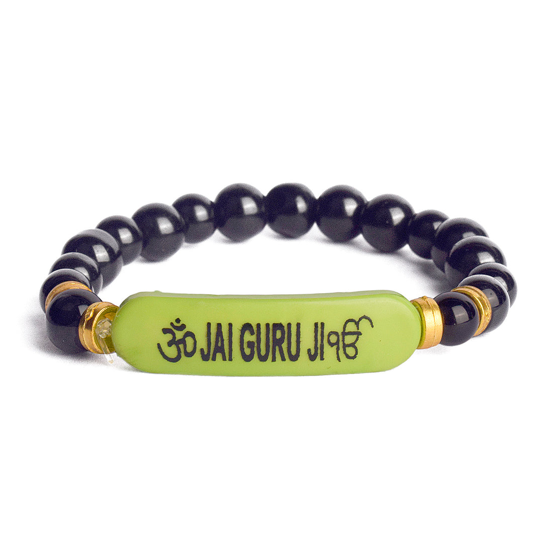 Jai Guru Ji Round Pearl Bracelet, Handmade Bracelets for Men and Women
