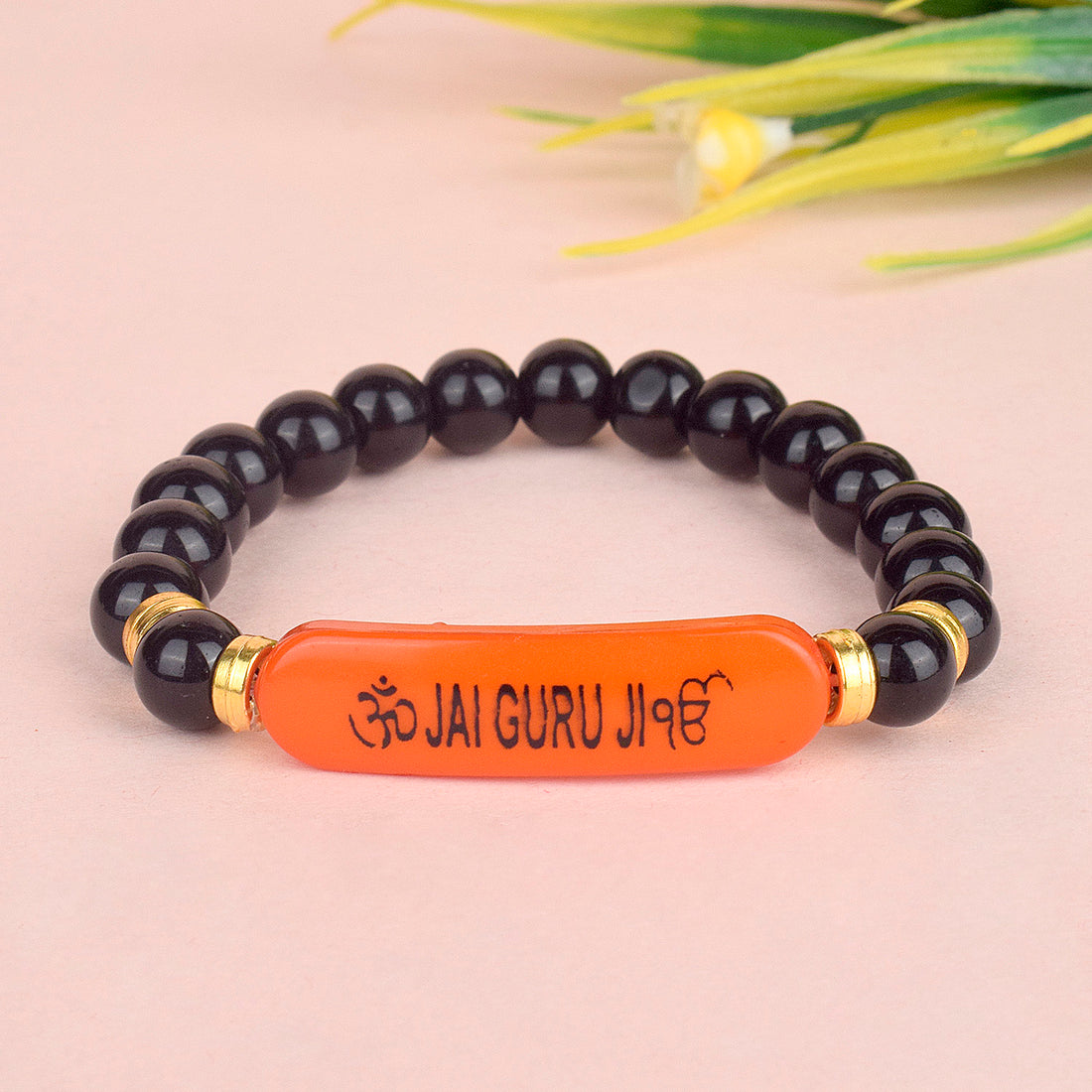 Jai Guru Ji Round Pearl Bracelet, Handmade Bracelets for Men and Women
