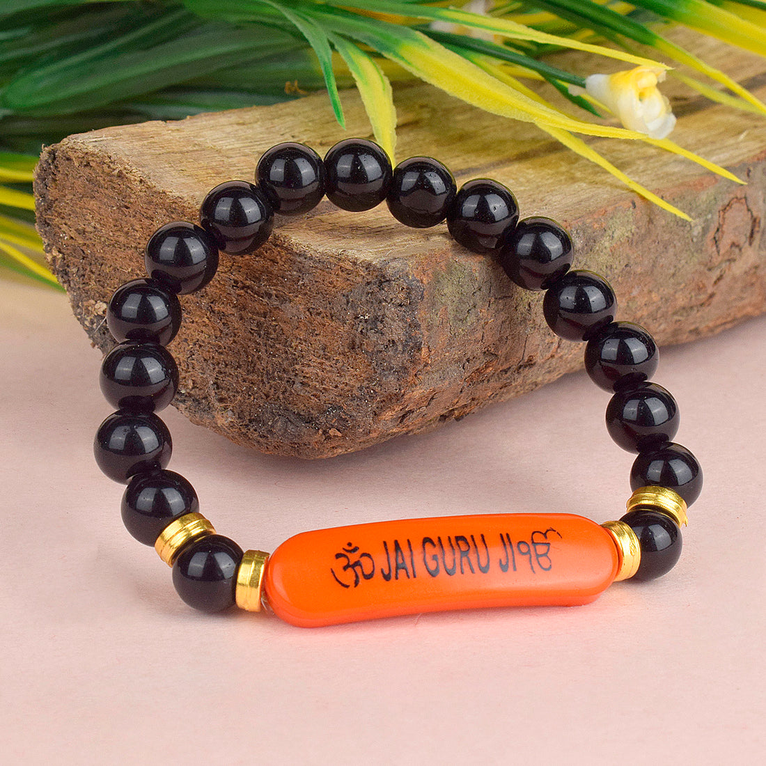 Jai Guru Ji Round Pearl Bracelet, Handmade Bracelets for Men and Women
