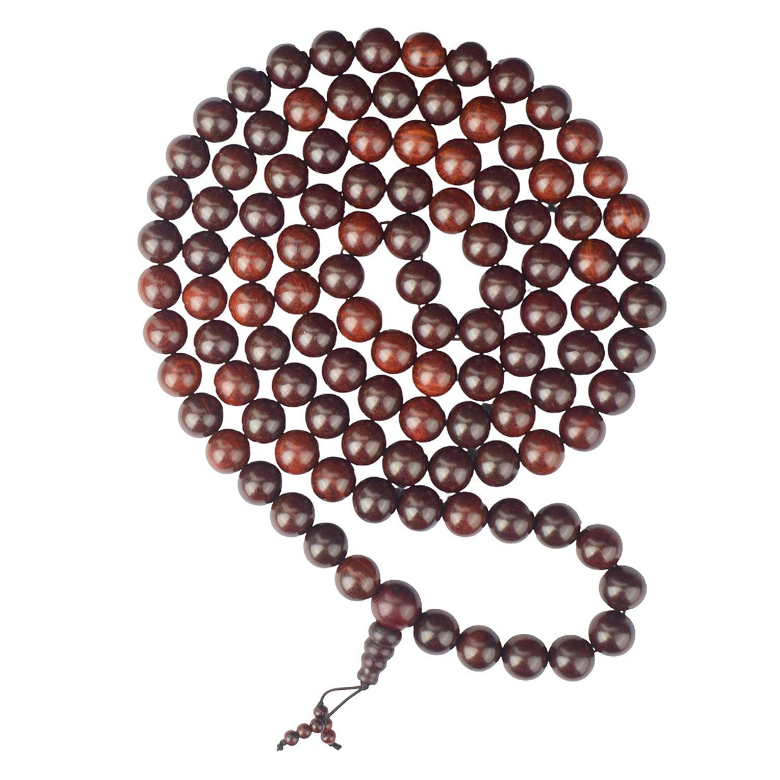 Certified 18mm 100% Original Authentic Pure Red Sandalwood Jap Mala (Andhra Pradesh)