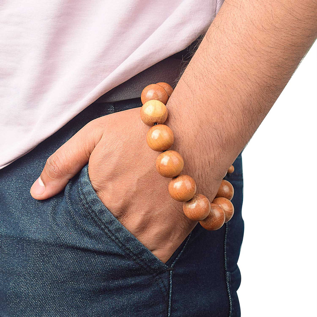 Scented 18 mm White Chandan Bracelet