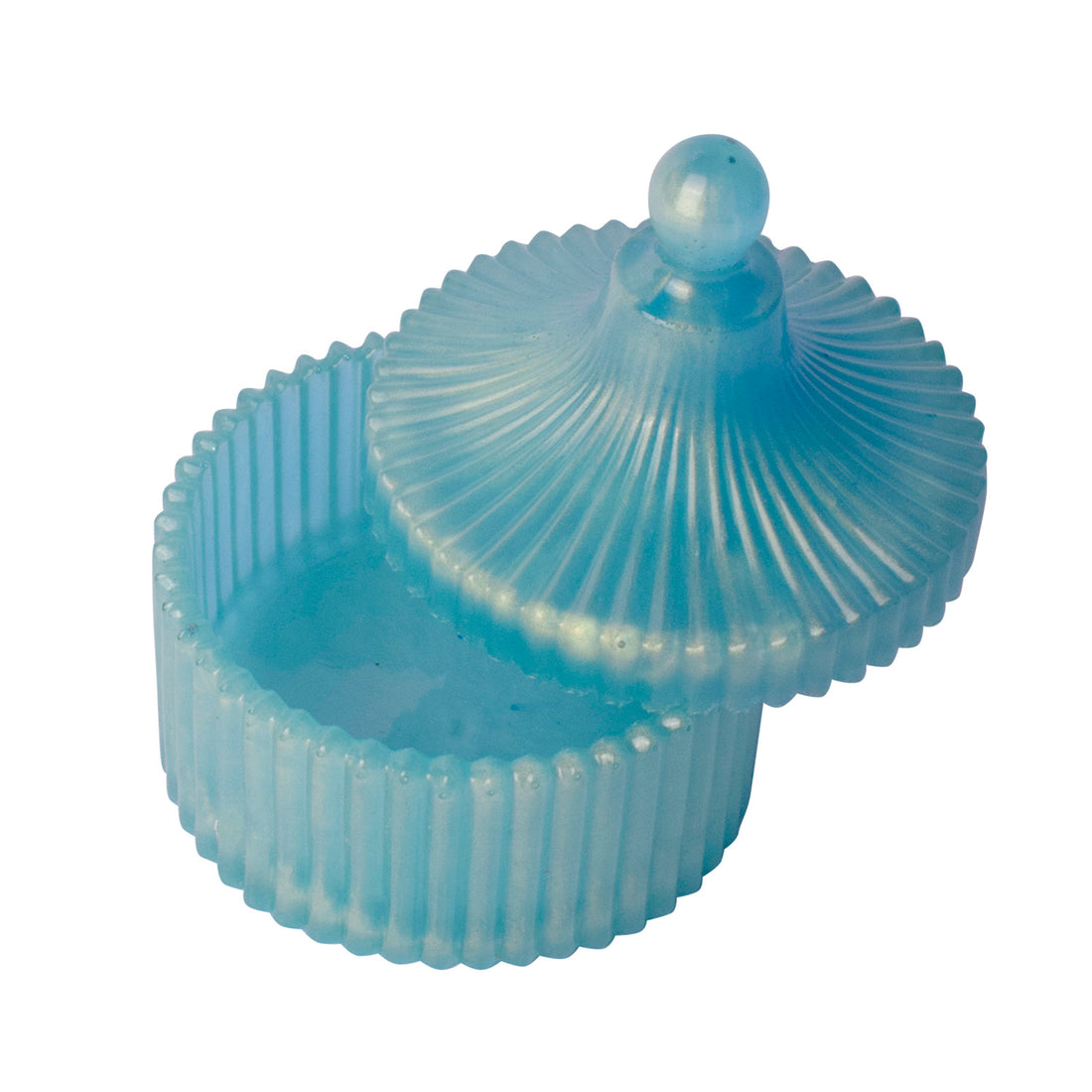 Elegant Epoxy Resin Round Laddu Gopal Jewellery Box