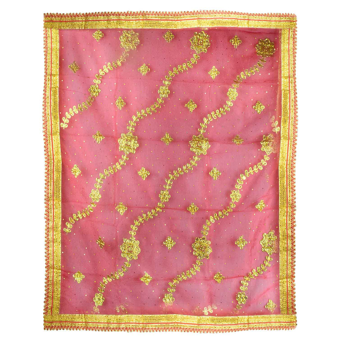 ✨ "Mata Ki Chunri with Golden Embroidery – Sacred Prayer Cloth for Puja" ✨
Enhance your spiritual rituals with this divine Mata Ki Chunri, adorned with golden floral embroidery and shimmering accents. Measuring 186 cm (73 inches) in length and 104 cm (41 inches) in height, this elegant Chunri is perfect for Devi puja, Navratri, Durga Puja, and temple decoration. Its intricate design symbolizes devotion and reverence, making it ideal for prayer offerings.
🛍️ Shop authentic religious accessories at Satvik