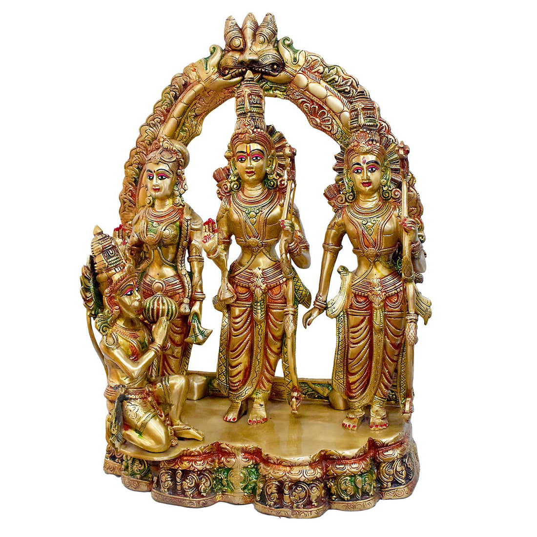 24 Inch Large Shree Ram Darbaar Brass Idol