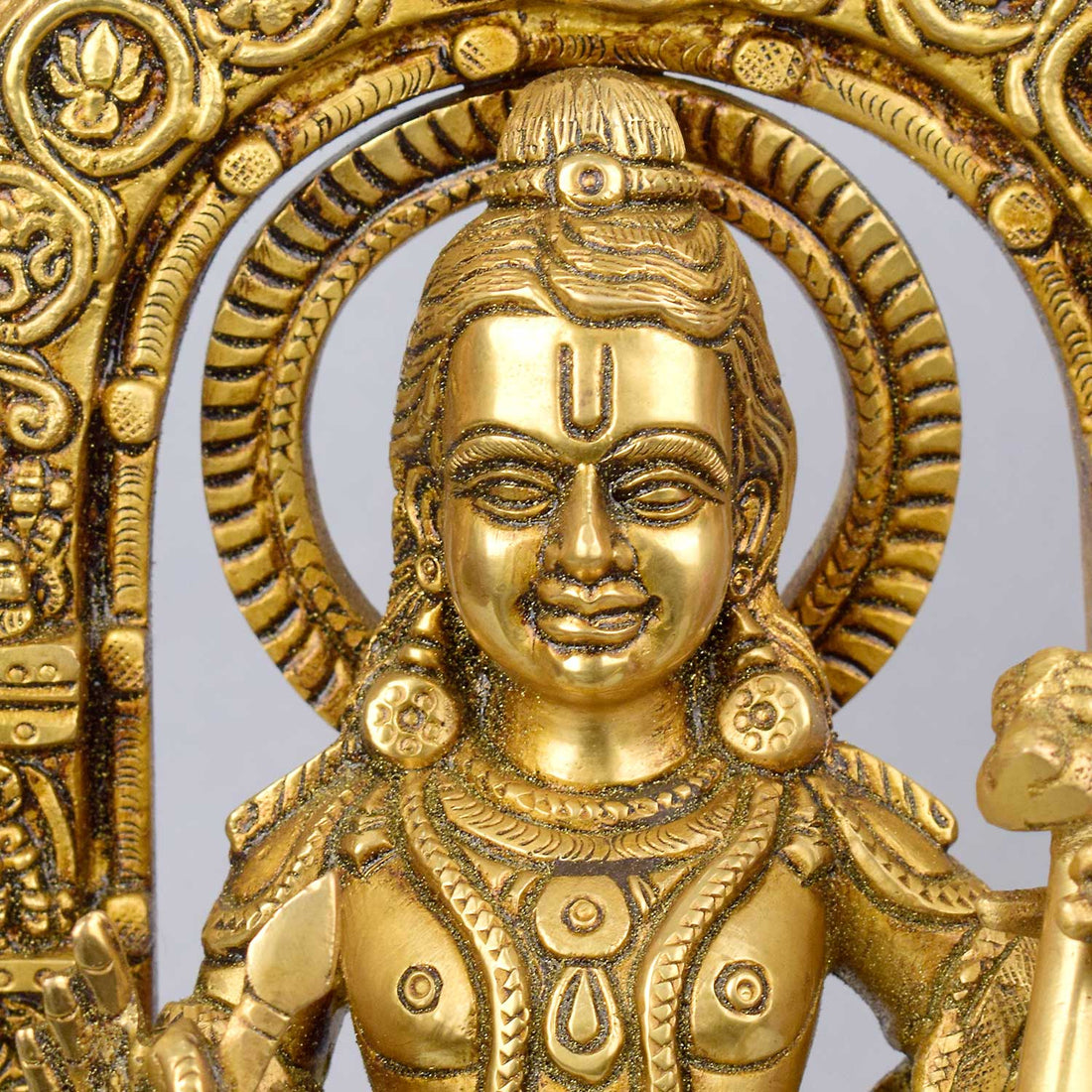 11.8 Inch Pure Brass Ayodhya Ram Lalla Idol - Divine Statue