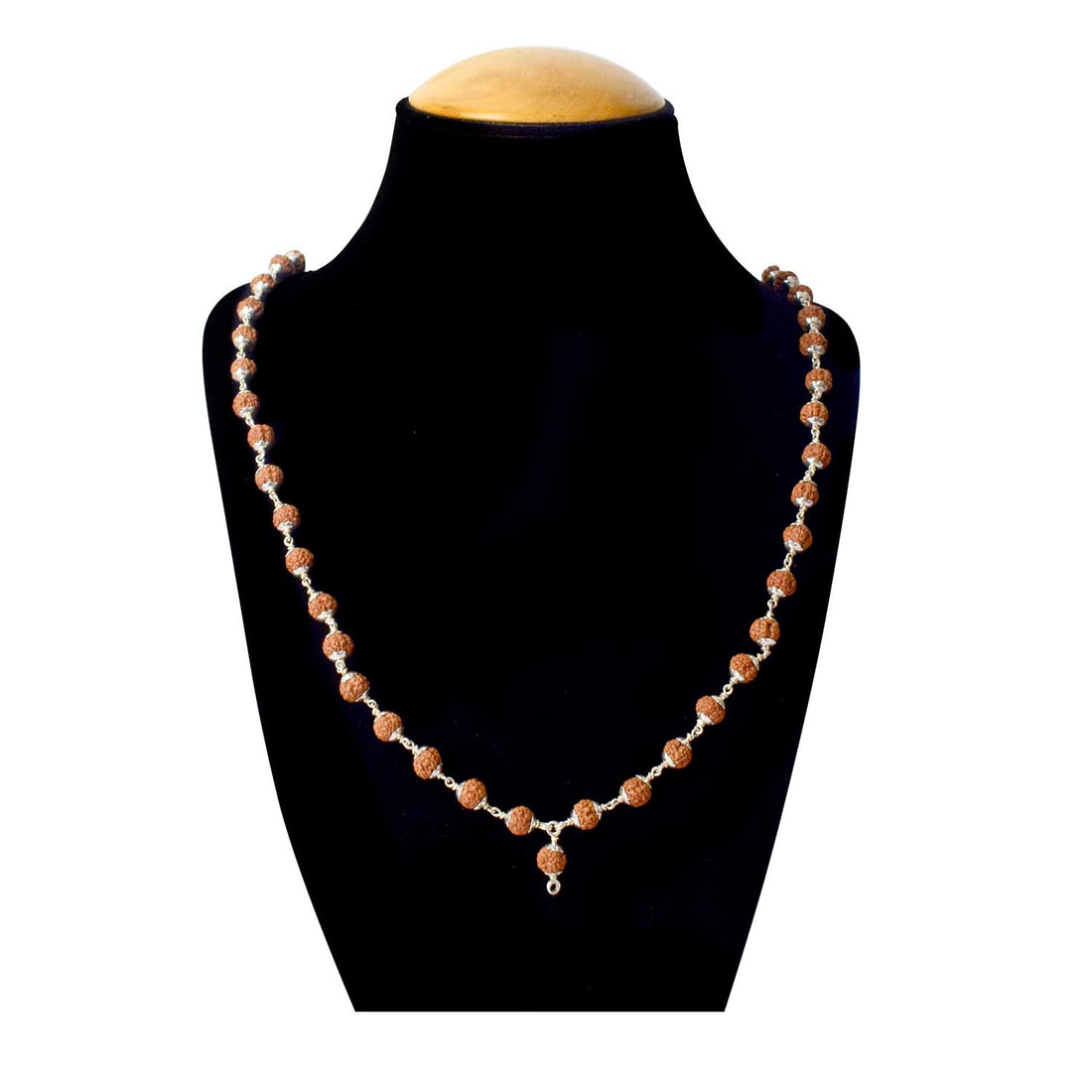 Hallmarked 925 Pure Silver Panchmukhi Rudraksha Mala