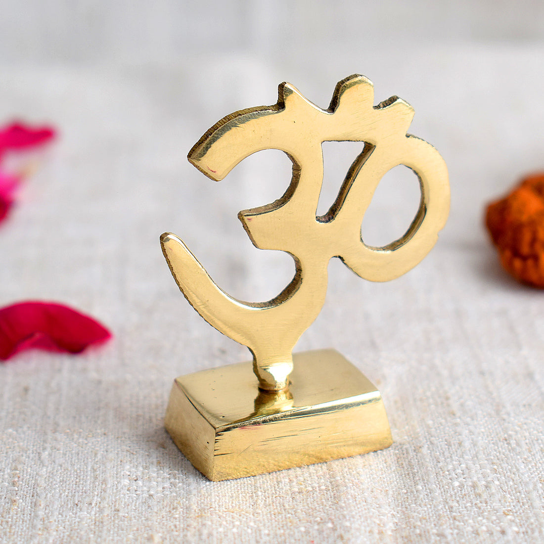 Brass OM Sculpture for Car Dashboard