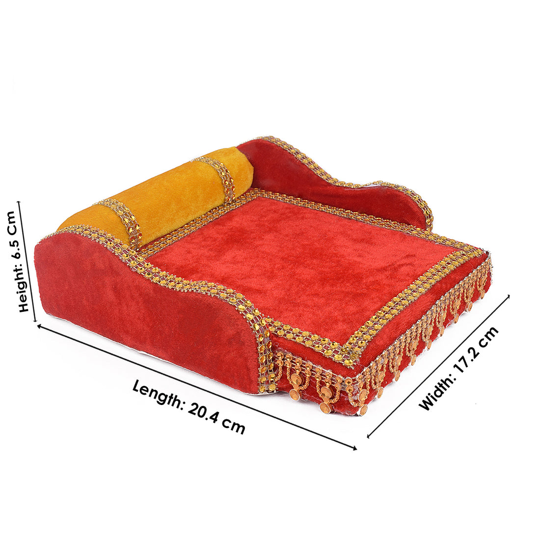 Serenading Laddu Gopal: Velvet Bed Medium