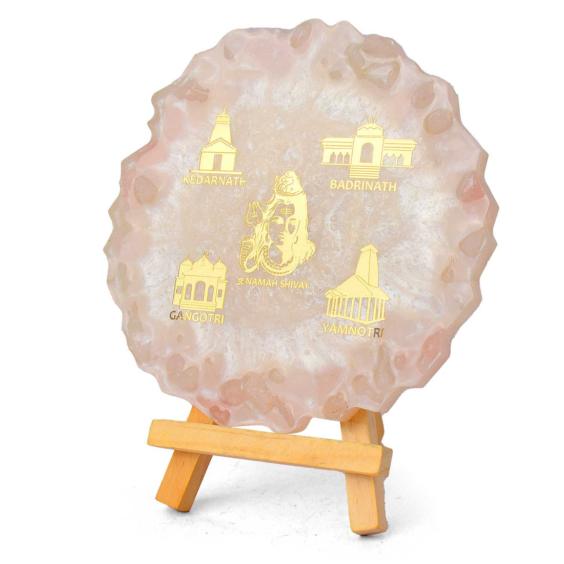 Decorative Resin Frame – Lord Shiva & Char Dham Temples